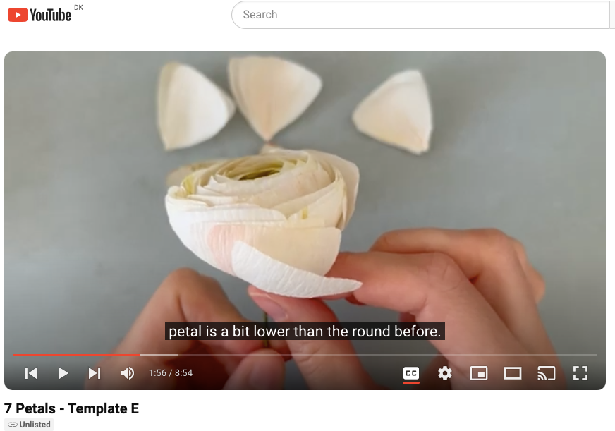 Paper Ranunculus Tutorial